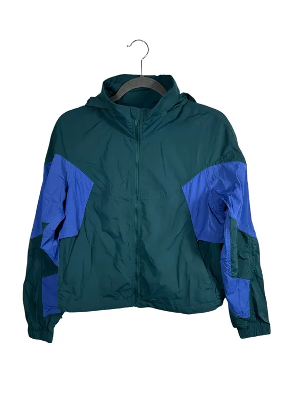 Lululemon Evergreen Cropped Full-Zip Hoodie Size 4 Green Jasper Wild‎ Indigo - Image 3