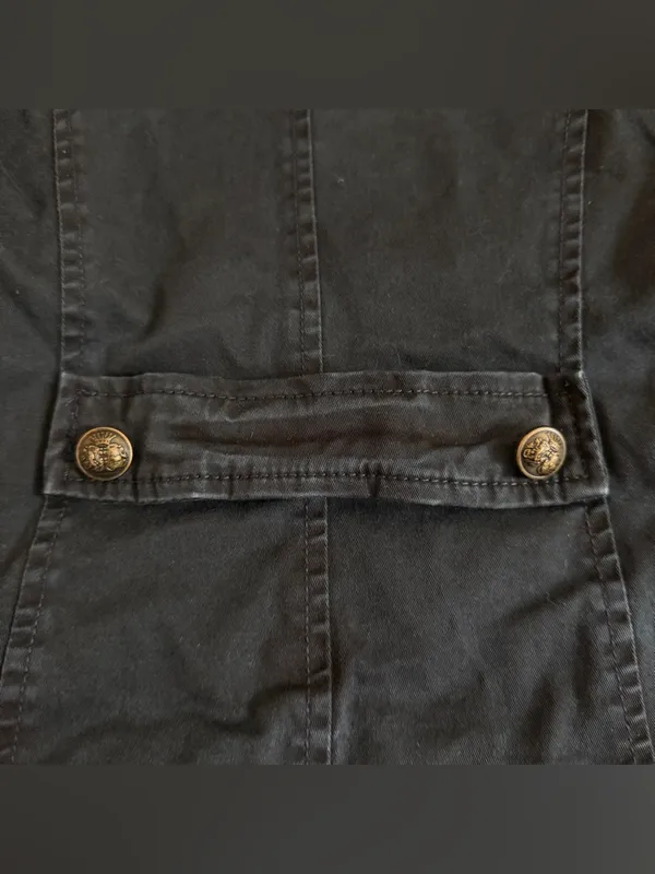 Free People Romantic Ruffles Jacket in Black Combo Size Small - Image 11