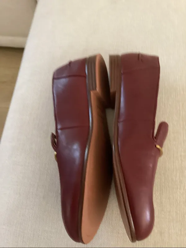 Franco Sarto L-Mirabelle Loafers/Moc Shoes, Bordo Red Leather, Size 10, NWT - Image 5