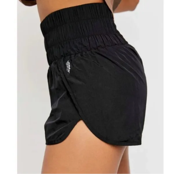 Free People Movement The Way Home Smocked Outdoor Gorpcore Hiking Lined Shorts M - Image 2