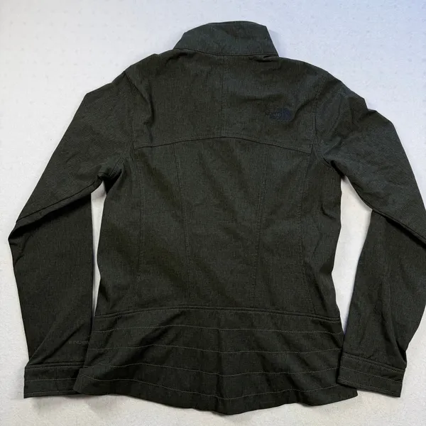 The North Face Women’s Softshell Jacket Size S Olive Green Full Zip Fleece Lined - Image 2