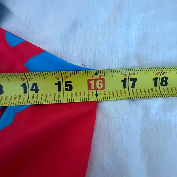 SHEIN Bright Blue and Red Cross-Back Maxi Dress - Image 4