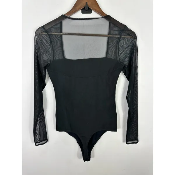 Abercrombie & Fitch Mesh Long Sleeve‎ Corset Bodysuit Small Whimsigoth Boudoir - Image 8
