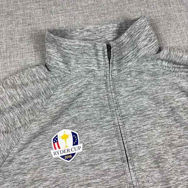 Ryder Cup 2016 Shirt Long Sleeve Womens M Gray Golf 1/4 Zip Under Armour - Image 2