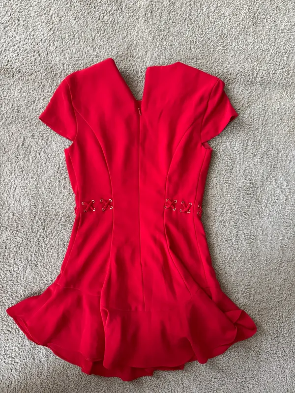 Amanda Uprichard Dress Mini Red - Image 2
