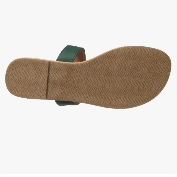 🆕 Oakland A’s MLB women’s slide slip on sandals green yellow tan - Image 5