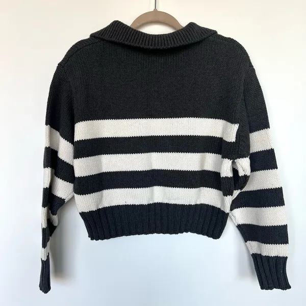 NWT Quince Striped Polo Knit Sweater  - Image 5