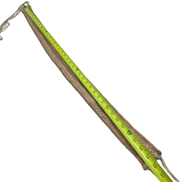 Bohemian Wide Braided Raffia Tie Belt with Tassels - Image 3