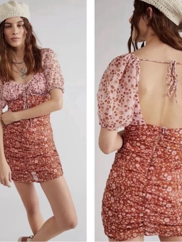 NWOT Free People x Revolve Tessa Mini Floral Dress - Image 2