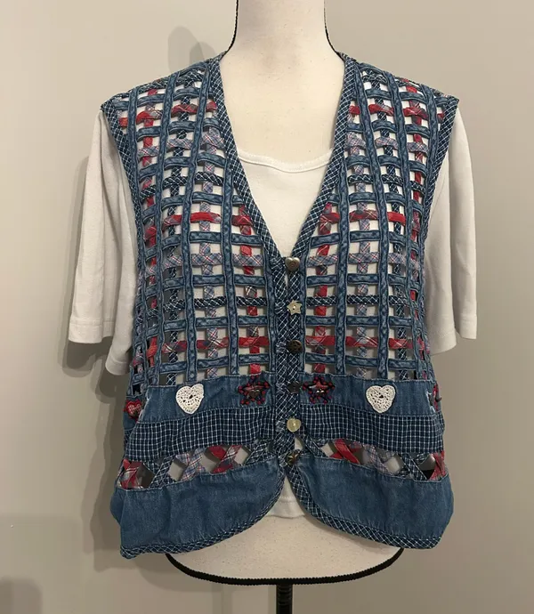 Vintage Koret City Blues Americana Top - Image 2