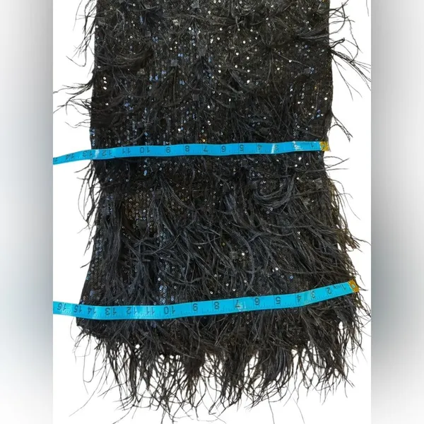 Unbranded Elegant Sequined/Feathered Black and Green Women's Jumpsuit G#8 - Image 13