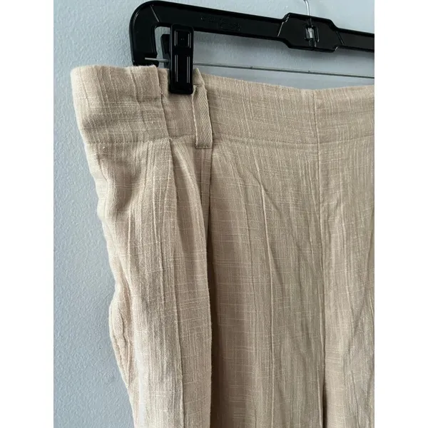 Free People Pants Women's Small Beige Wide Leg Beachy Coastal Neutral Lagenlook - Image 2
