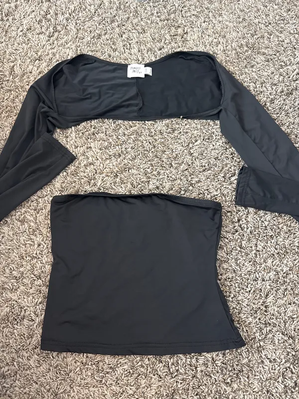 Two-Piece Princess Polly Top Black - Image 2