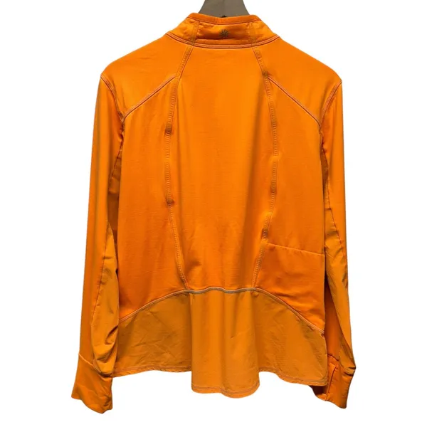 Athleta 1/2 Zip Pullover Women‎ XL Orange Long Sleeve Athletic Workout Running - Image 2