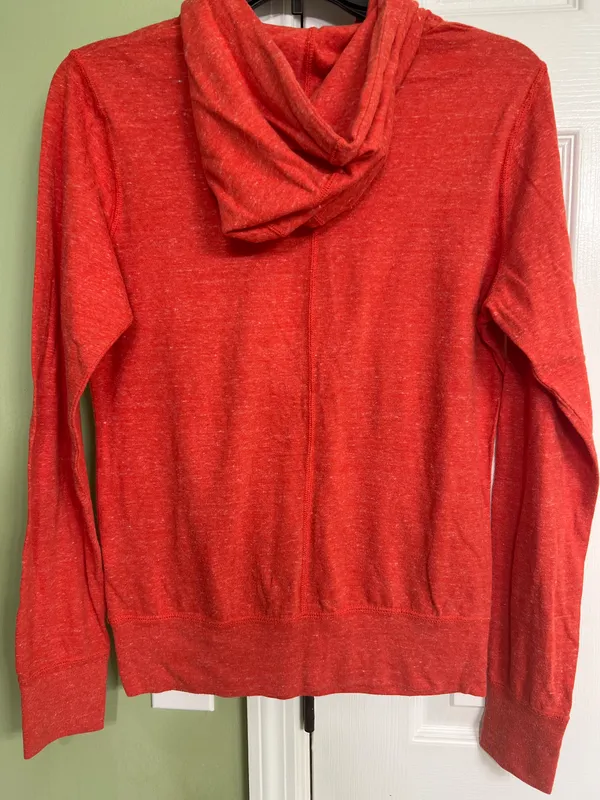Nike Orange Hooded shirt - Image 4