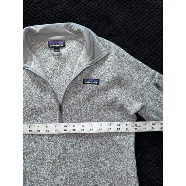 Patagonia Women's‎ Better Sweater Gray Heather 1/4 Zip Up Size Small - Image 7