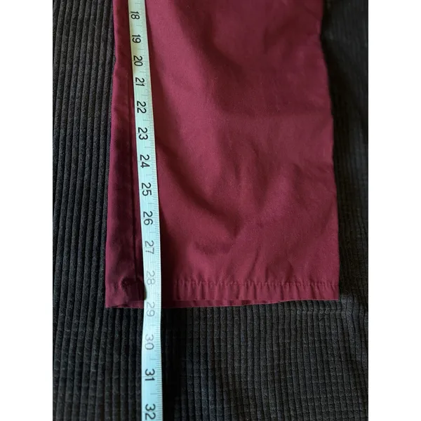 Dickies Burgundy Unisex Drawstring Waist High‎ Rise Scrub Pants Medical Straight - Image 5