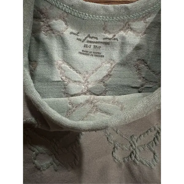Out from‎ Under aqua butterfly print crop tank y2k sz XS - Image 5