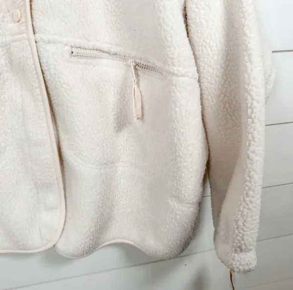 Free People x Hatch Hit the Slopes Jacket in Cream, Size Small, MSRP $178 - Image 5