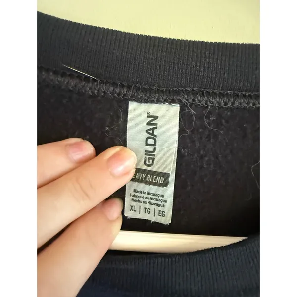 Gildan‎ Not Today Heifer Highland Cow Black Crewneck Sweatshirt XL Womens - Image 2