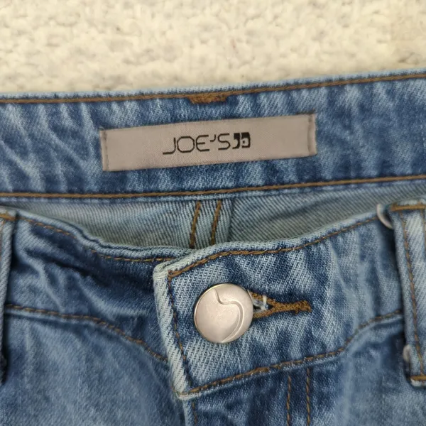 JOE'S Jeans Womens Size‎ 30 Distressed High Rise Wide Leg Frayed Hem Denim Jeans - Image 3