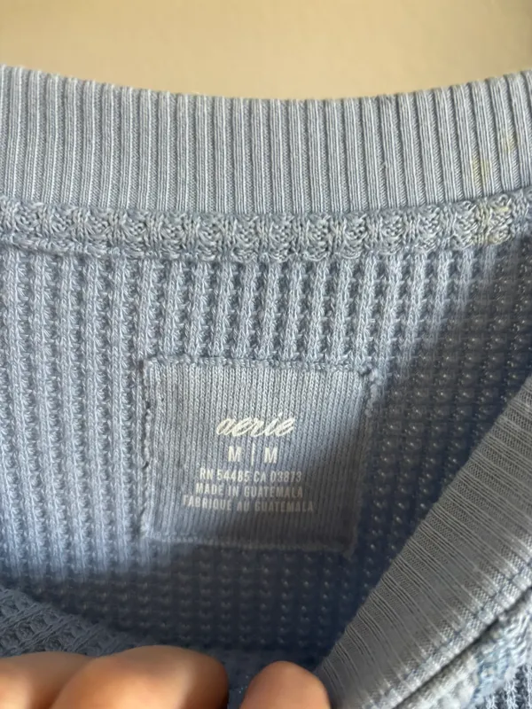 Aerie waffle knit sweater - Image 3