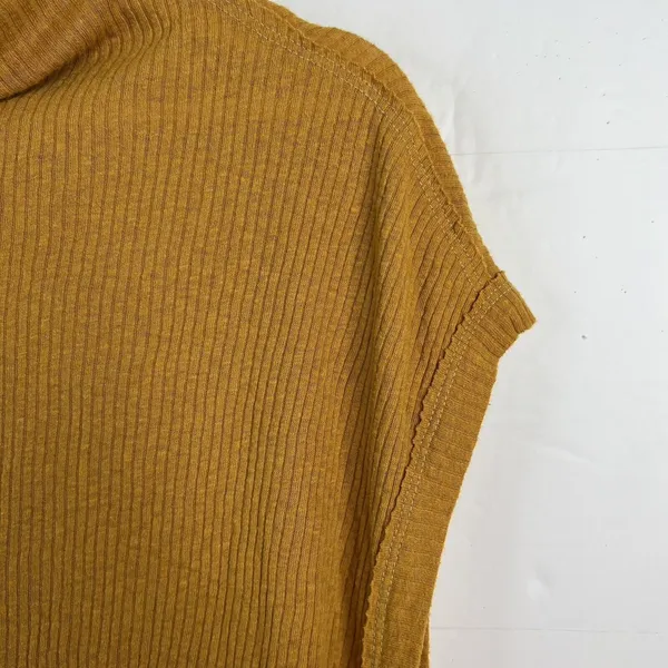 We The Free People Size S Top Madeline Anthro Relaxed Golden Haze Yellow Women's - Image 8