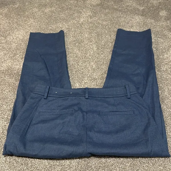 Loft blue straight leg‎ dress pants slacks size 2 - Image 5