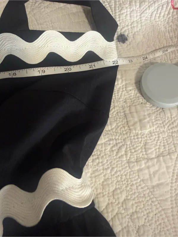 Torrid Belle Isle Maxi Babydoll Poplin Dress Black White Ric Rac 2X NWT - Image 5