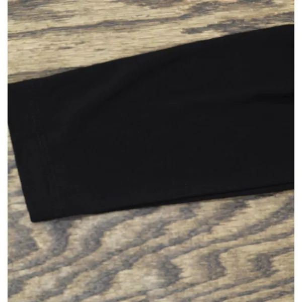 NWT Tommy Hilfiger Pleated V Neck Fit Flare Long Sleeved Knit Midi Dress Black 4 - Image 12