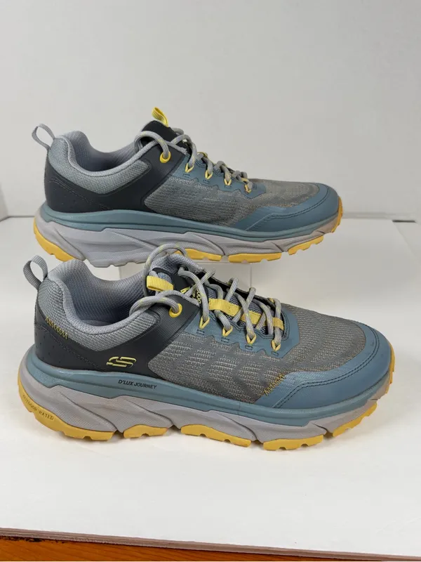 Skechers D’Lux Journey Outdoor Hiking Shoes Women’s US 9 Gray Blue Trail - Image 2