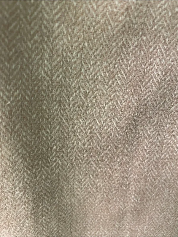 Magaschoni Trench Coat. Wool blend. Button Close. Lined. Herringbone. - Image 3