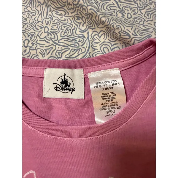 NWT Disney Stitch Size Small Women Tank Top Pink Embroidered 626 - Image 3