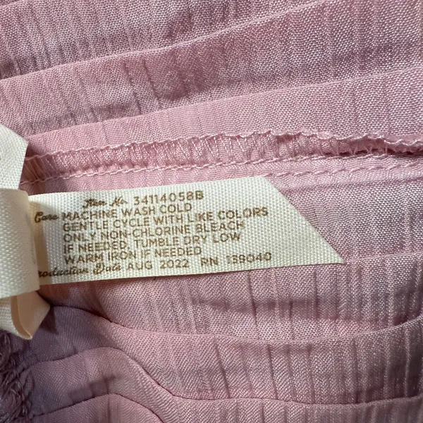 Matilda Jane‎ Curtain Call Wide Leg Pants Womens Medium Pink Accordion Elastic - Image 7