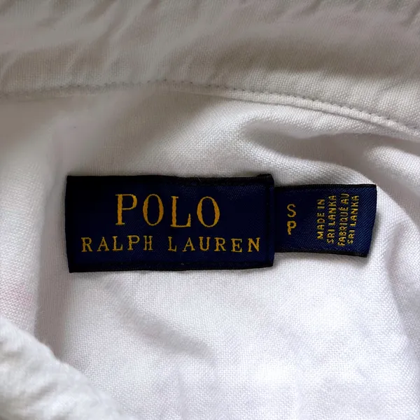 Vintage Polo Ralph Lauren White Embroidered Tie Front Shirt Size Small Flowers - Image 7