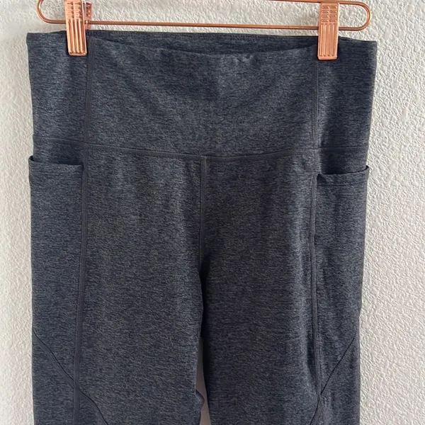 JoyLab Dark Heathered Gray Active Pants Athleisure Tights Workout Small - Image 3