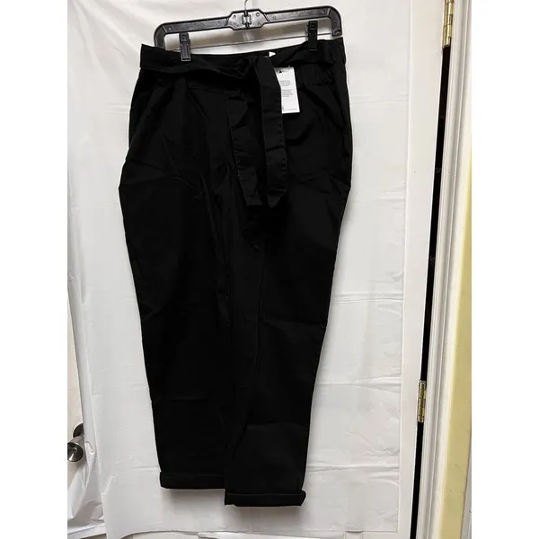 ASOS Maternity Black Paperbag Waist Tie Trousers Pants US 6‎ NWT - Image 2