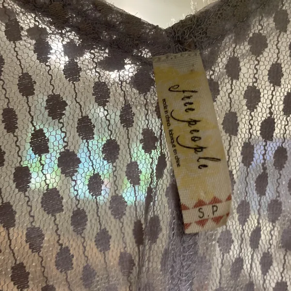 Free People Coasting On a Dream Top Size Small Dolphin Blue - Image 9