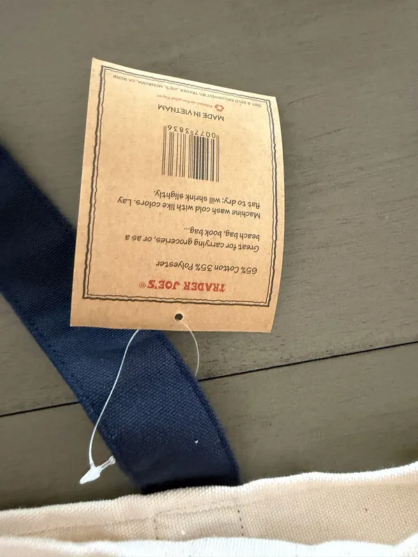 Trader Joe’s large tote White - Image 3