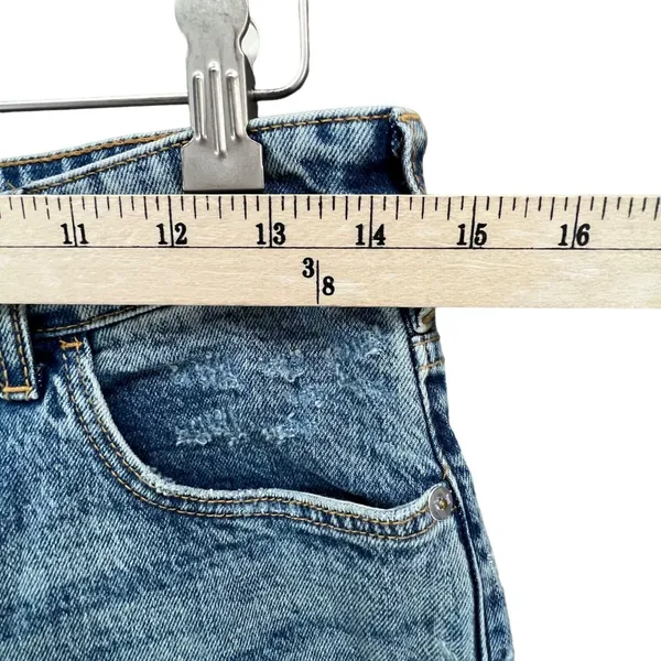 Pilcro Jeans Women 25 Blue‎ Distressed Mom High Rise Denim Stretch Festival - Image 6