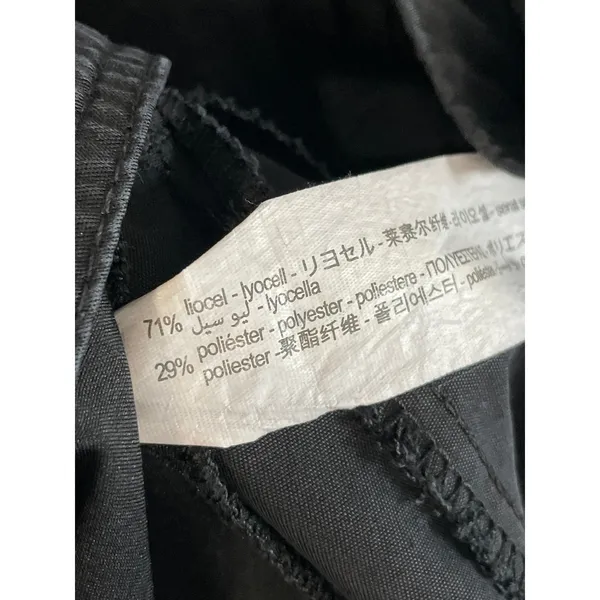 Zara Women's Black High Rise Pleated Relaxed Straight Leg Trousers Pants Size S - Image 6