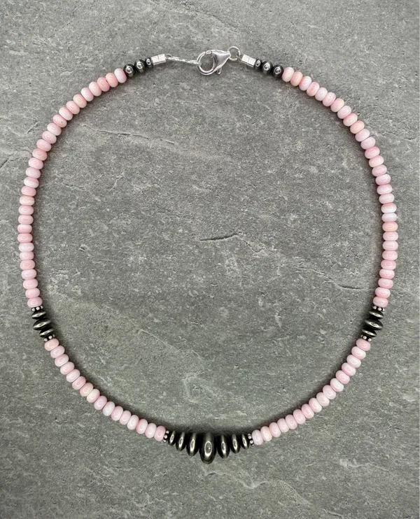 Handmade 15” Navajo Style Sterling Silver Saucers Choker - Image 2