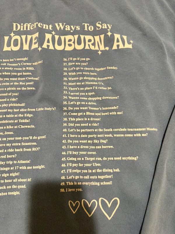 Comfort Colors Auburn University Sweatshirt - Image 4