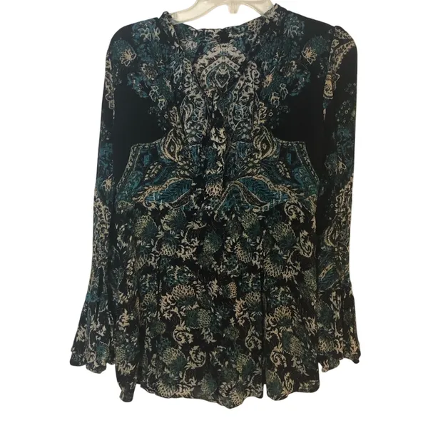 FREE People the lady luck printed tunic dress size Small - Image 10