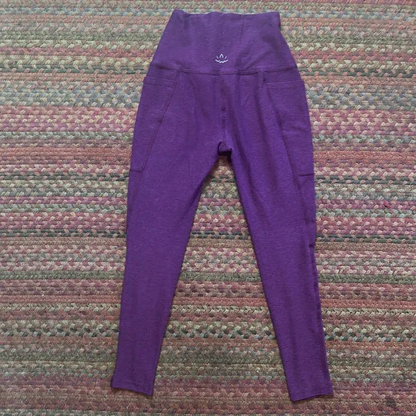 Beyond Yoga Space Dye Purple Side Pocket Leggings - Image 5
