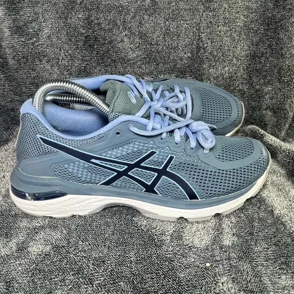 Asics Gel Pursue Purple Grey Women Size 8.5 - Image 3