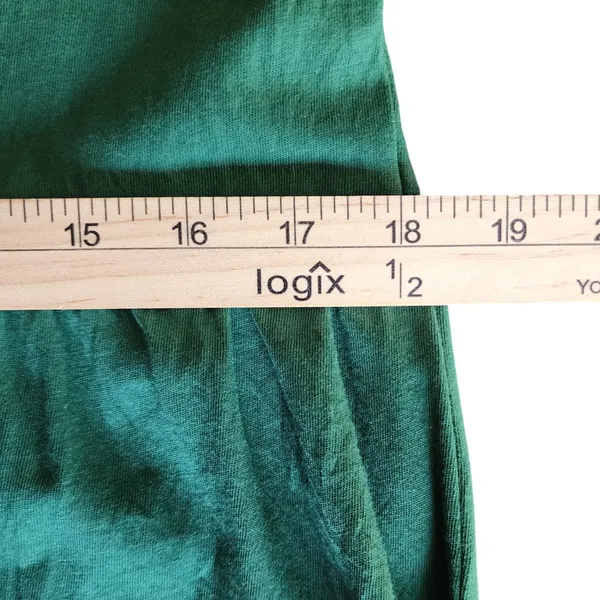 J.Crew Babydoll T-Shirt Dress Green Tiered Ruffle Sleeve Preppy‎ 100% Cotton, M - Image 6