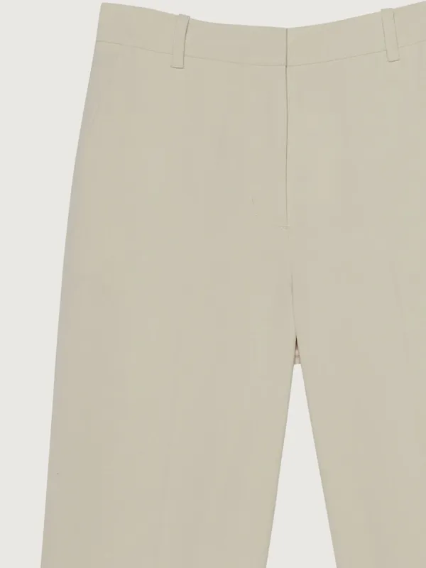 NWT OAK + FORT Wide Leg Suiting Pant in Oatmeal‎ Size 4 - Image 2
