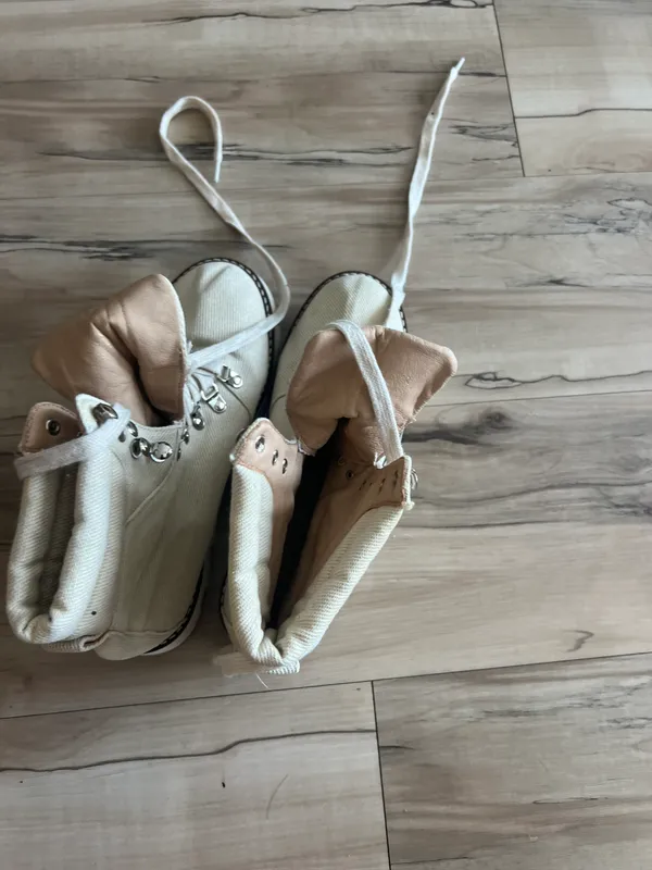 Arlene Combat Boot 6.5 Beige Tan - Image 10