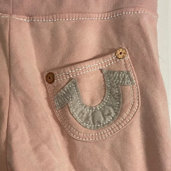 True Religion Light Pink Women's Graphic Hoodie and Sweatpants Set - Image 9